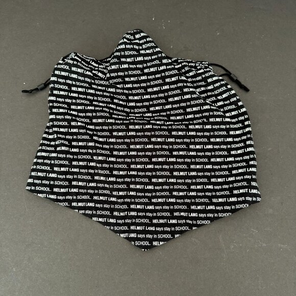 Helmut Lang Cotton Masherina Bandana Stay in School Print - Picture 1 of 3